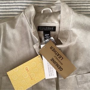 Dialogue leather jacket brand new will be out of own as of 1/23